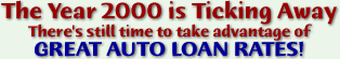 Take advantage of our low auto loan rates!